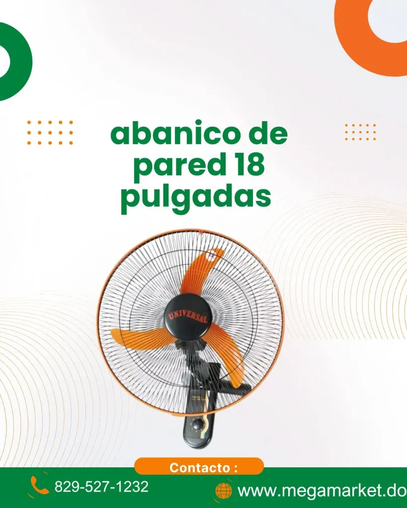 [SKU-000016] Abanico de pared universal 18 pulgadas