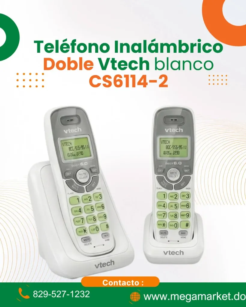 [SKU-000026] Teléfono Inalámbrico doble Vtech CS6114-2
