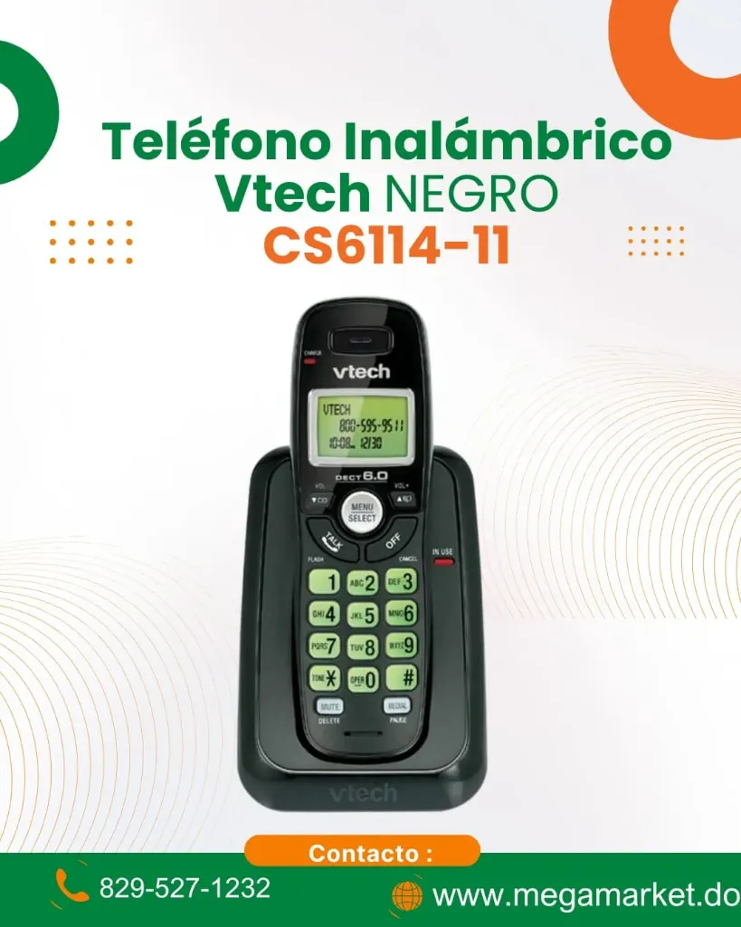 [SKU-000028] Teléfono Inalámbrico  Vtech NEGRO CS6114-11